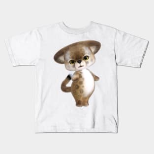 3D rendering of an adorable cheetah Kids T-Shirt